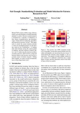 Fair Enough: Standardizing Evaluation and Model Selection for Fairness
  Research in NLP