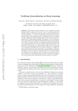 Verifying Generalization in Deep Learning