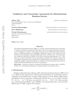 Confidence and Uncertainty Assessment for Distributional Random Forests
