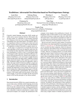 TextDefense: Adversarial Text Detection based on Word Importance Entropy
