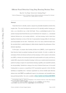 Efficient Fraud Detection Using Deep Boosting Decision Trees
