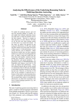 Analyzing the Effectiveness of the Underlying Reasoning Tasks in
  Multi-hop Question Answering