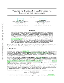 Variational Bayesian Neural Networks via Resolution of Singularities