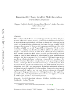 Enhancing SMT-based Weighted Model Integration by Structure Awareness