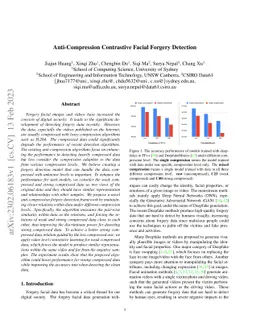 Anti-Compression Contrastive Facial Forgery Detection