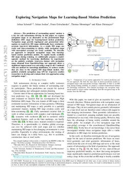 Exploring Navigation Maps for Learning-Based Motion Prediction