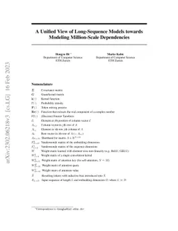 A Unified View of Long-Sequence Models towards Modeling Million-Scale
  Dependencies