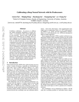 Calibrating a Deep Neural Network with Its Predecessors