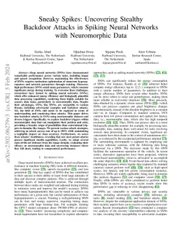 Sneaky Spikes: Uncovering Stealthy Backdoor Attacks in Spiking Neural
  Networks with Neuromorphic Data