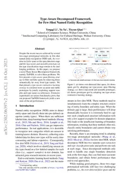 Type-Aware Decomposed Framework for Few-Shot Named Entity Recognition