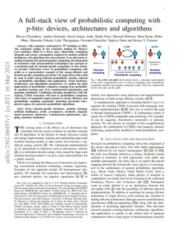 A full-stack view of probabilistic computing with p-bits: devices,
  architectures and algorithms