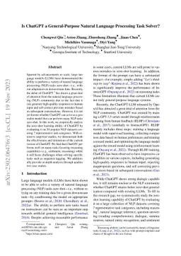 Is ChatGPT a General-Purpose Natural Language Processing Task Solver?
