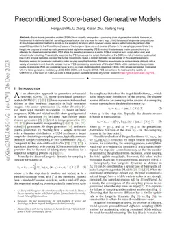 Preconditioned Score-based Generative Models