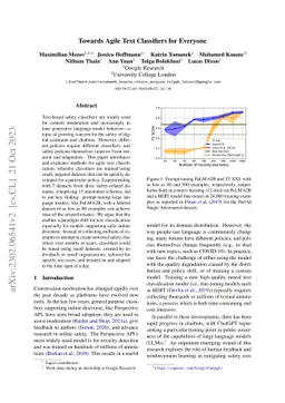 Towards Agile Text Classifiers for Everyone