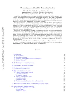 Thermodynamic AI and the fluctuation frontier