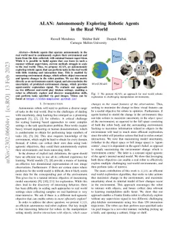 ALAN: Autonomously Exploring Robotic Agents in the Real World