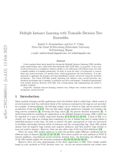 Multiple Instance Learning with Trainable Decision Tree Ensembles