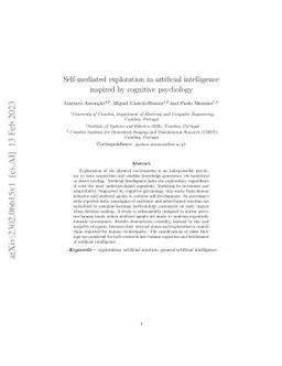 Self-Emotion-Mediated Exploration in Artificial Intelligence Mirrors: Findings from Cognitive Psychology