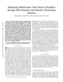 Enhancing Multivariate Time Series Classifiers through Self-Attention
  and Relative Positioning Infusion