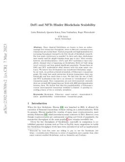 DeFi and NFTs Hinder Blockchain Scalability