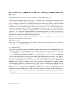 Backdoor Learning for NLP: Recent Advances, Challenges, and Future
  Research Directions