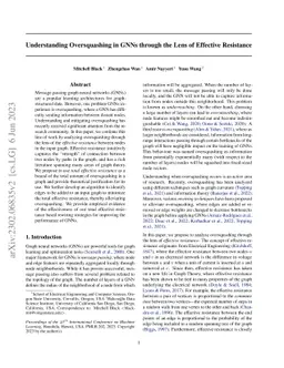 Understanding Oversquashing in GNNs through the Lens of Effective
  Resistance