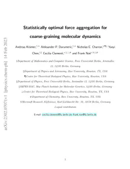 Statistically Optimal Force Aggregation for Coarse-Graining Molecular
  Dynamics
