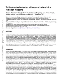 Tetris-inspired detector with neural network for radiation mapping