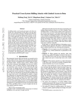 Practical Cross-System Shilling Attacks with Limited Access to Data