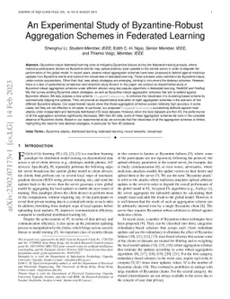 An Experimental Study of Byzantine-Robust Aggregation Schemes in
  Federated Learning