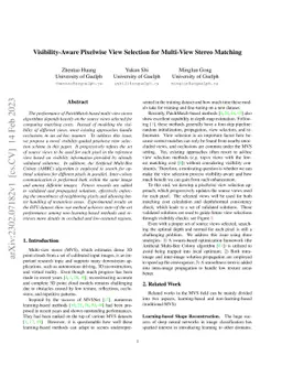Visibility-Aware Pixelwise View Selection for Multi-View Stereo Matching