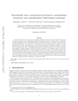 Transport map unadjusted Langevin algorithms: learning and discretizing
  perturbed samplers