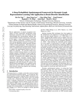 A Deep Probabilistic Spatiotemporal Framework for Dynamic Graph
  Representation Learning with Application to Brain Disorder Identification