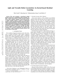 Agile and Versatile Robot Locomotion via Kernel-based Residual Learning