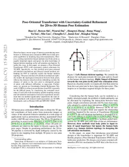 Pose-Oriented Transformer with Uncertainty-Guided Refinement for
  2D-to-3D Human Pose Estimation