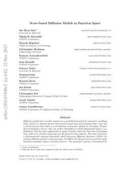 Score-based Diffusion Models in Function Space