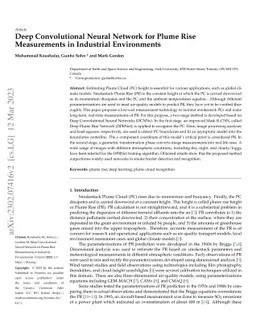 Deep Convolutional Neural Network for Plume Rise Measurements in
  Industrial Environments