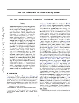 Best Arm Identification for Stochastic Rising Bandits