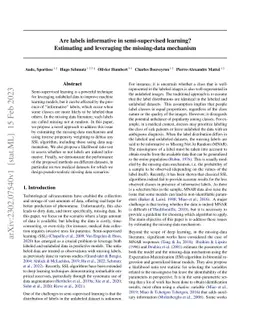 Are labels informative in semi-supervised learning? -- Estimating and
  leveraging the missing-data mechanism