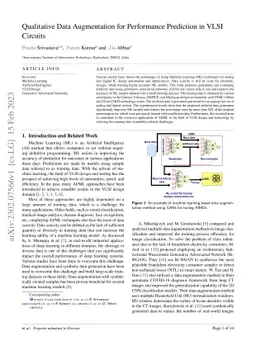 Qualitative Data Augmentation for Performance Prediction in VLSI
  circuits