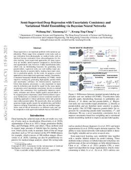 Semi-Supervised Deep Regression with Uncertainty Consistency and
  Variational Model Ensembling via Bayesian Neural Networks
