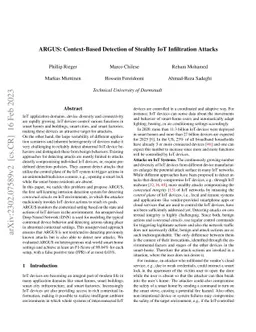 ARGUS: Context-Based Detection of Stealthy IoT Infiltration Attacks