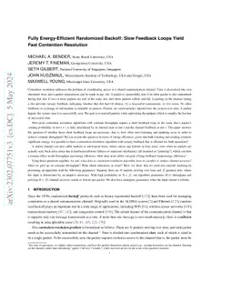 Fully Energy-Efficient Randomized Backoff: Slow Feedback Loops Yield
  Fast Contention Resolution