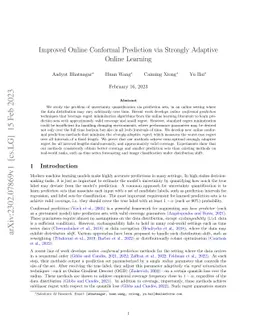 Improved Online Conformal Prediction via Strongly Adaptive Online
  Learning