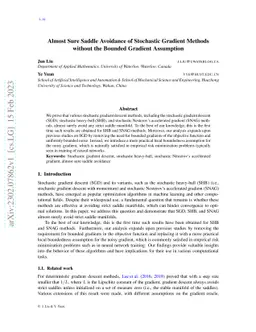 Almost Sure Saddle Avoidance of Stochastic Gradient Methods without the
  Bounded Gradient Assumption