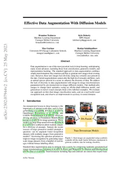 Effective Data Augmentation With Diffusion Models