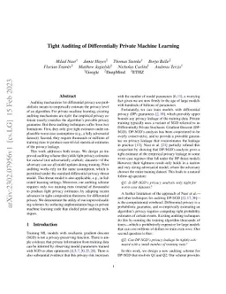 Tight Auditing of Differentially Private Machine Learning