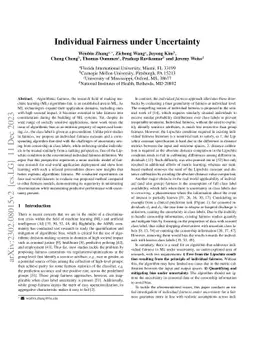 Individual Fairness under Uncertainty