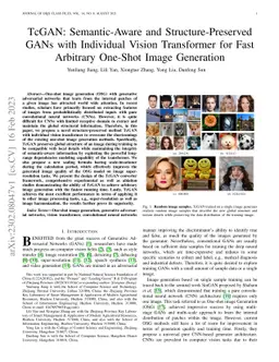 TcGAN: Semantic-Aware and Structure-Preserved GANs with Individual
  Vision Transformer for Fast Arbitrary One-Shot Image Generation