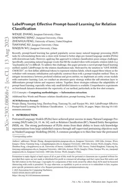LabelPrompt: Effective Prompt-based Learning for Relation Classification